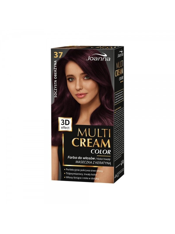 Joanna Multi Cream Color Farba do włosów /37/ Soczysta oberżyna