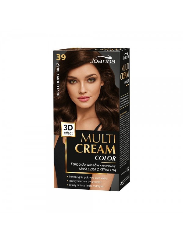 Joanna Multi Cream Color Farba do włosów /39/ Orzechowy brąz