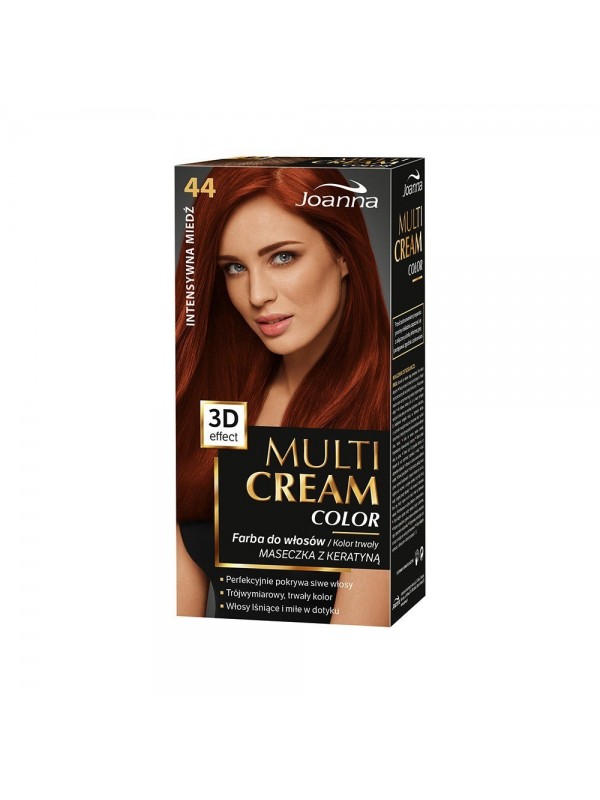 Joanna Multi Cream Color Farba do włosów /44/ Intensywna miedź