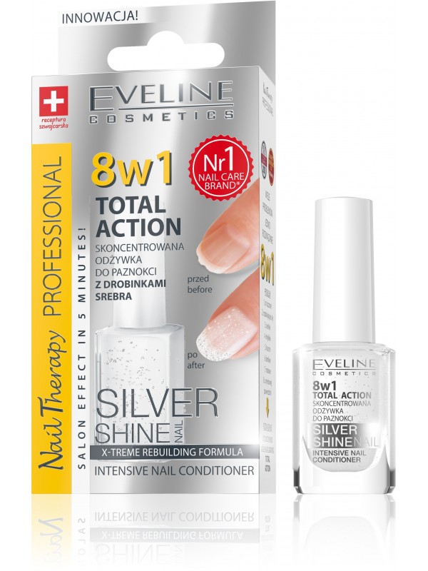 Eveline Odżywka do paznokci 8w1 SILVER 12 ml