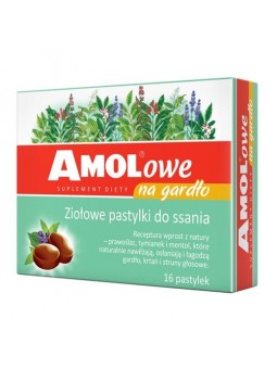 Amolowe na gardło 16 pastylek