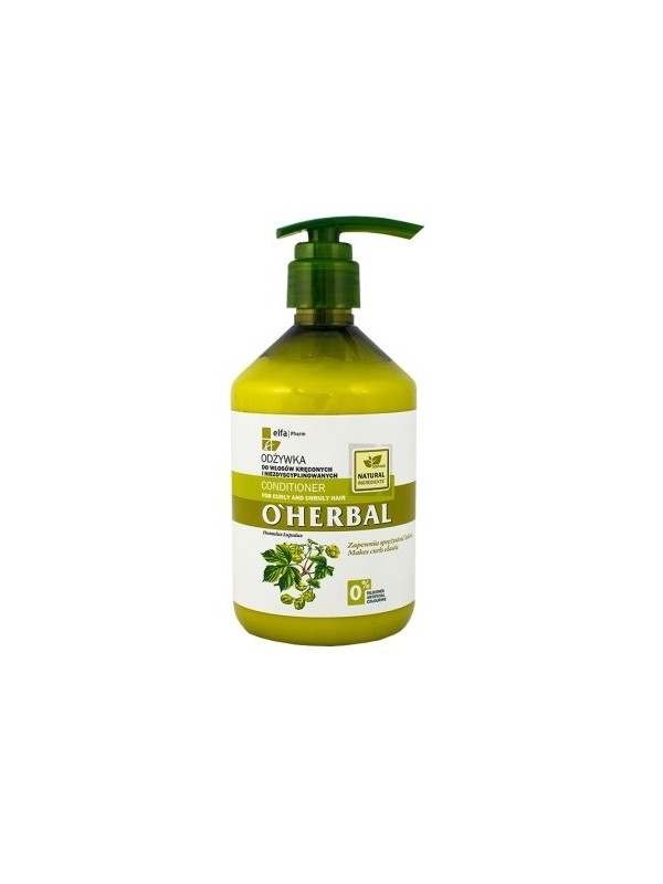 O'Herbal Odżywka do włosów kręconych i niezdyscyplinowanych z ekstraktem z chmielu 500 ml