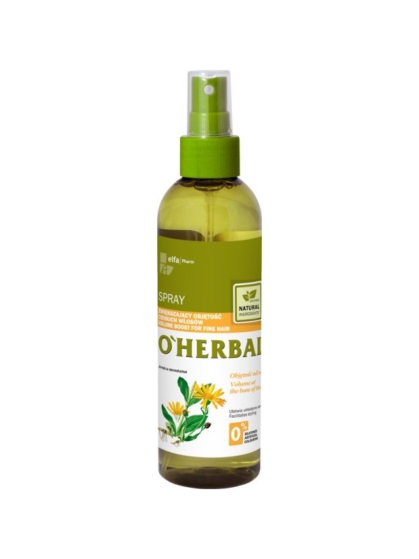 O'Herbal Spray zwiększający objętość cienkich włosów z ekstraktem z arniki 200 ml