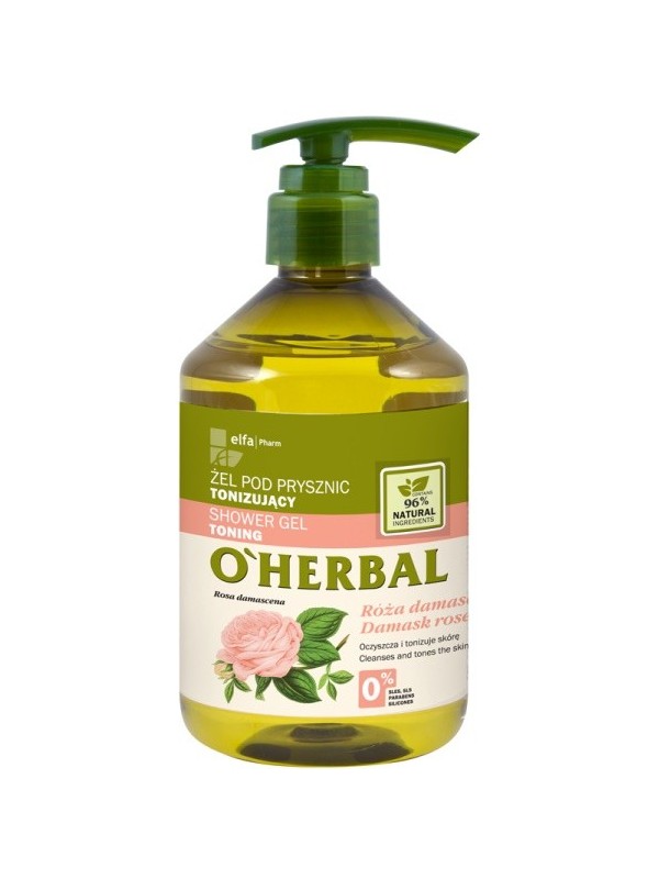 O'Herbal Tonizujący ŻEL POD PRYSZNIC z ekstraktem z róży damasceńskiej 500 ml