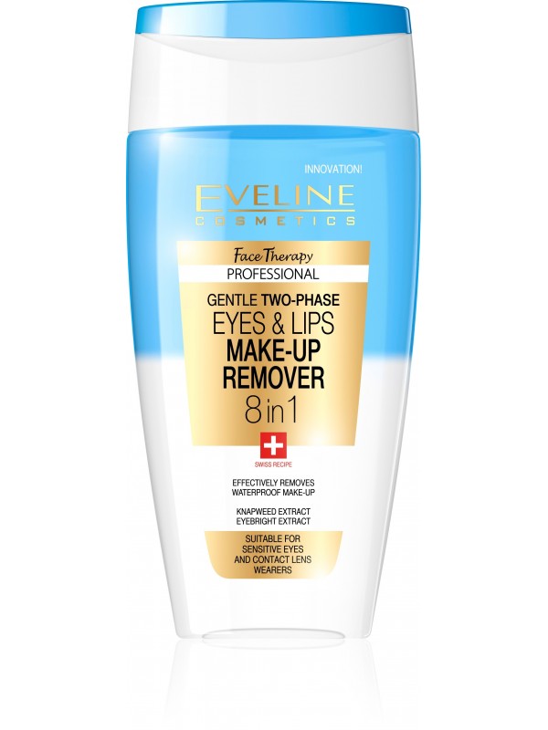 Eveline Face Therapy Delikatny dwufazowy płyn do demakijażu 8w1 150 ml