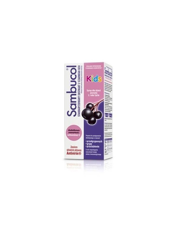 Sambucol Kids syrop dla dzieci po 3 roku życia 120 ml