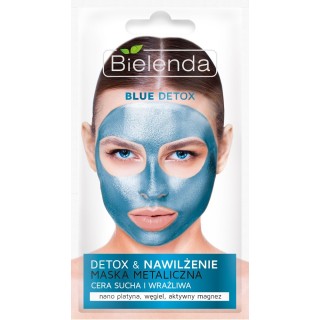 Bielenda BLUE DETOX Detoksykująca maseczka do cery suchej i wrażliwej 8 g