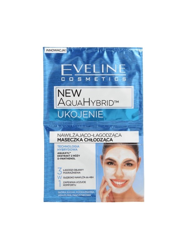 Eveline New Aqua Hybrid ukojenie chłodząca maseczka nawilżająco-łagodząca 7 ml