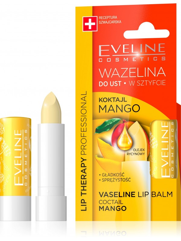 Eveline Lip Therapy Pomadka Wazelinowa Koktajl Mango 4 g