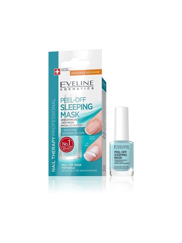 Eveline Odżywka-Maska do paznokci Peel-Off Sleeping Maska odbubowująco-odżywcza 12 ml