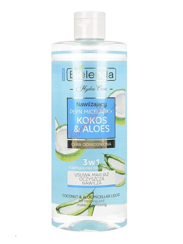 Bielenda Hydra Care płyn miceralny nawilżający kokos i aloes 3w1 500 ml