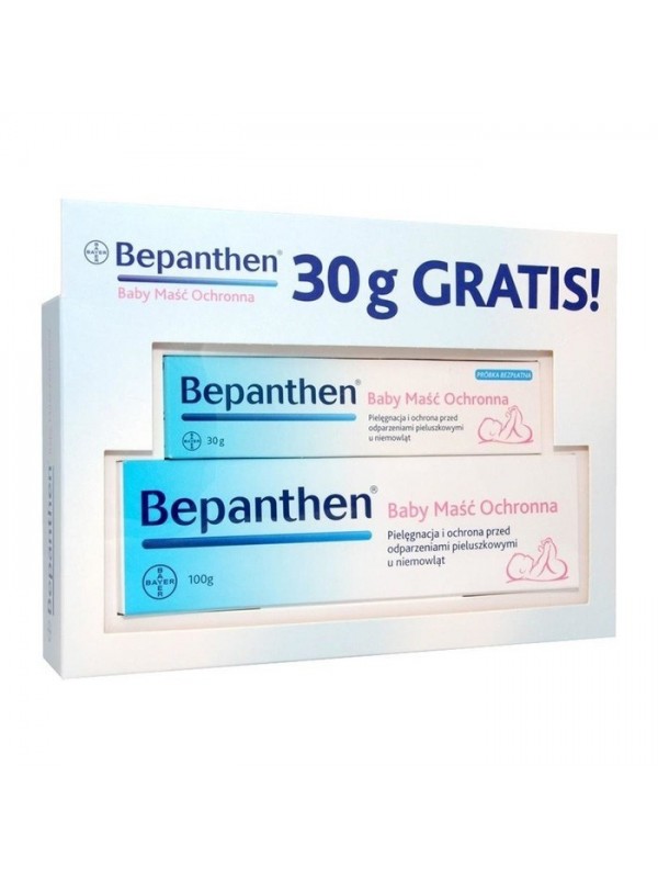 Bepanthen Baby  maść ochronna od urodzenia 100 g + Bepanthen Baby 30 g Zestaw