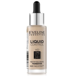 Eveline Liquid Control Podkład w Droperze /015/ Light Vanilla 32 ml