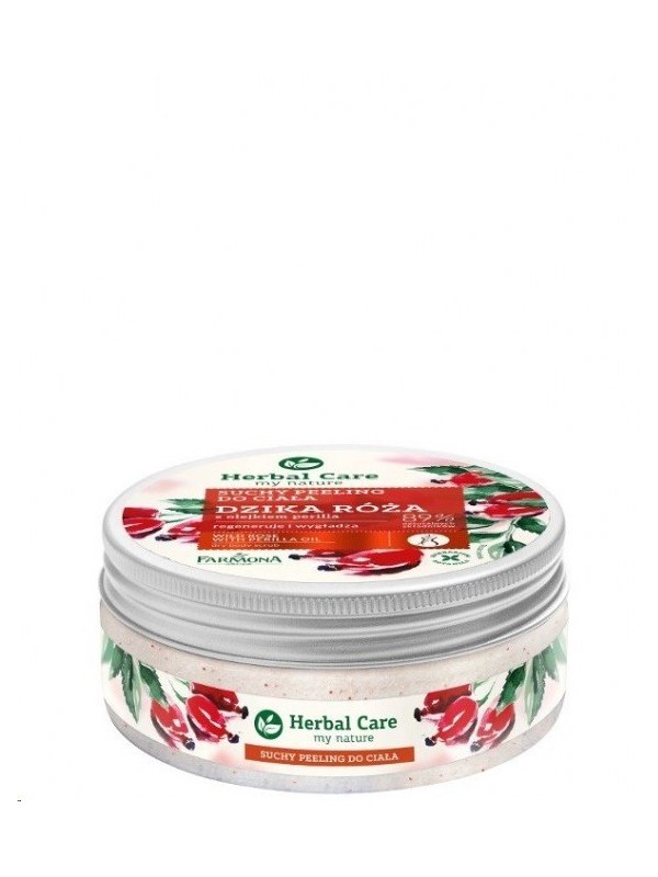 Farmona Herbal Care suchy Peeling do ciała dzika róża 220 g