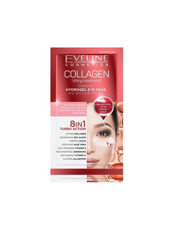 Eveline Collagen 8w1 Płatki pod oczy kolagenowe 2 sztuki