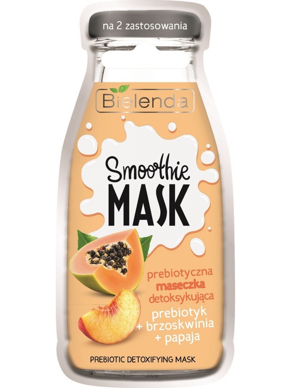 Bielenda Smoothie Mask maseczka detoksykująca Prebiotyk + Brzoskwinia  +  Papaja 10 g