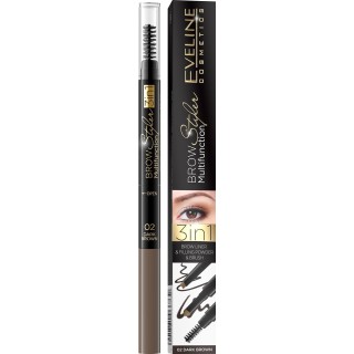 Eveline Kredka do brwi Brow Styler /02/ Ciemny brąz