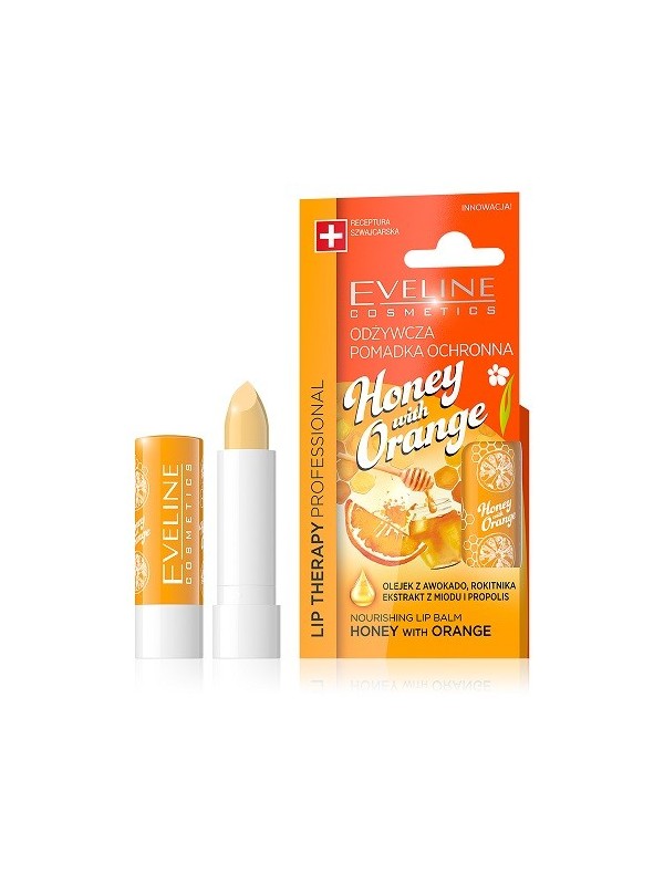 Eveline Lip Therapy Pomadka Odżywcza Honey & Orange 4 g