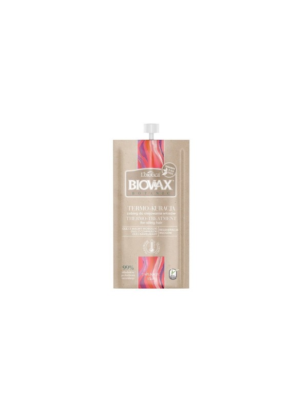 L'biotica BIOVAX BOTANIC MALINA, CZARNUSZKA, BAWEŁNA ZABIEG OLEJOWANIA WŁOSÓW 15 ML