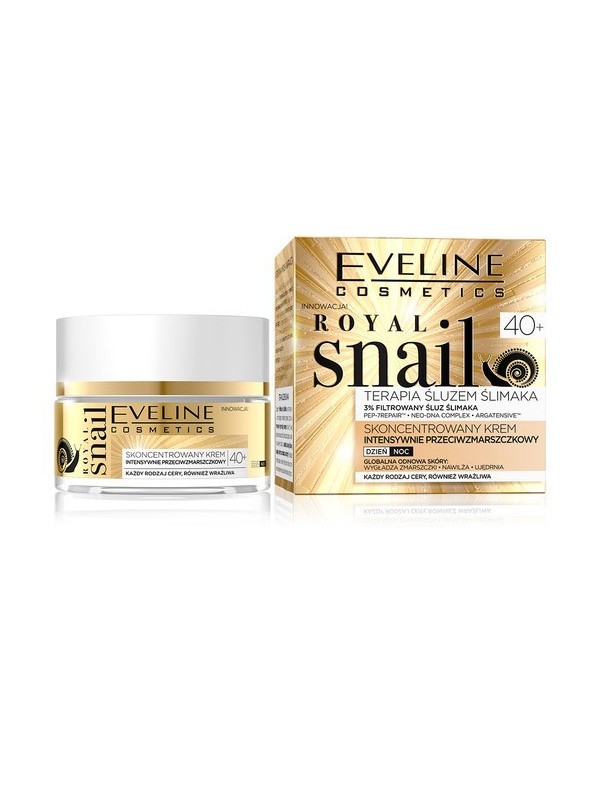 Eveline Royal Snail Skoncentrowany Krem do twarzy 40+ intensywnie przeciwzmarszczkowy 50 ml