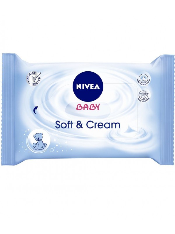 Nivea Baby Chusteczki nawilżane Soft&Cream 63 szt