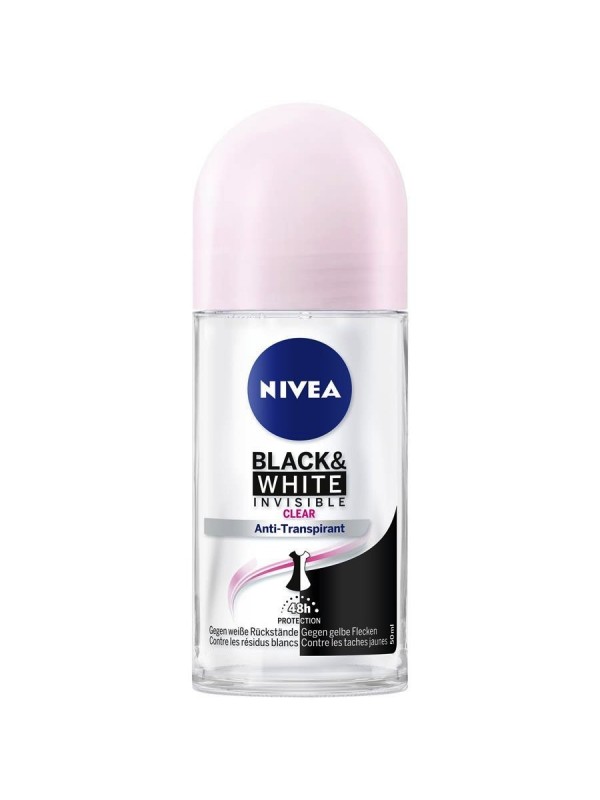 Nivea Roll-on Invisible Black&White clear Original Women 50 ml