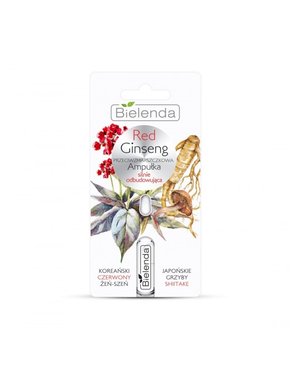 Bielenda Red Ginseng przeciwzmarszczkowa Ampułka silnie odbudowująca 3 ml