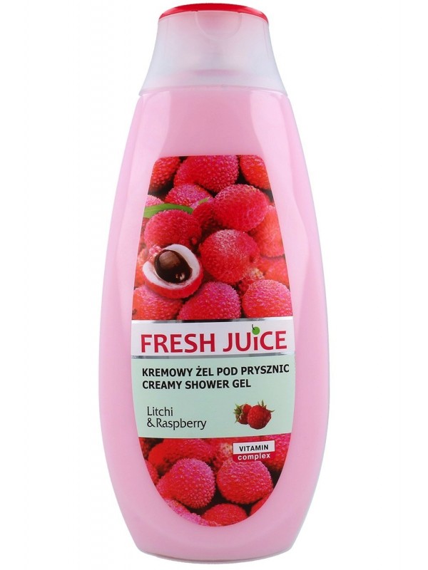 Fresh Juice kremowy Żel pod prysznic Lychee & Raspberry 400 ml