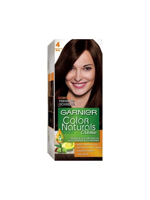 Garnier Color Naturals Farba do włosów /4/ Brąz