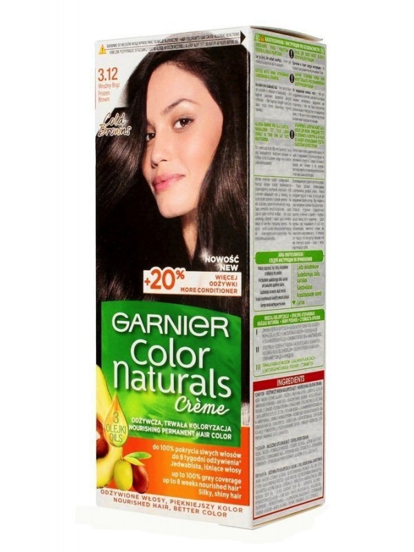 Garnier Color Naturals Farba do włosów /3.12/ Mroźny brąz