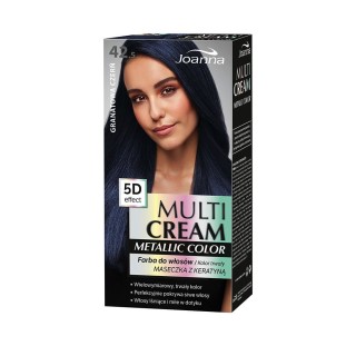 Joanna Multi Cream Color Metallic Farba do włosów /42,5/ Granatowa czerń