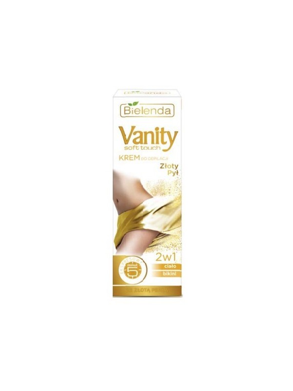 Bielenda Vanity Soft Touch Krem do depilacji ciała i bikini Złoty pył 100 ml