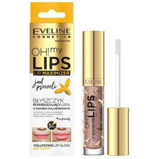 Eveline OH! MY LIPS Błyszczyk powiększający usta z kwasem hialuronowym Jad Pszczeli 4,5 ml