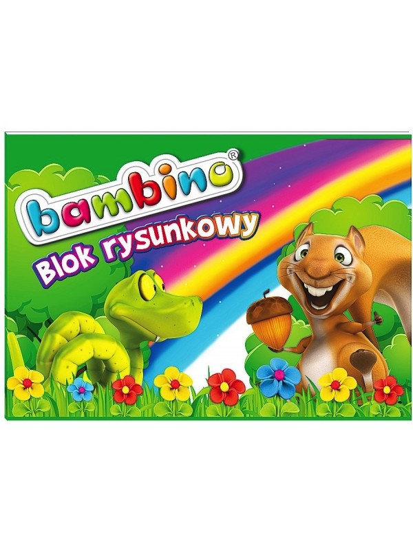 BAMBINO Blok rysunkowy A4 20 kartek