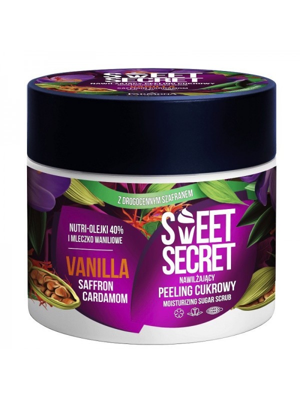 Farmona Sweet Secret Nawilżający peeling cukrowy do ciała Vanilia z Szafranem i Kardamonem 200 g