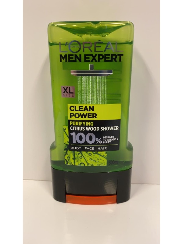 Loreal  Men Expert Żel pod prysznic dla meżczyzn Clean Power 300 ml