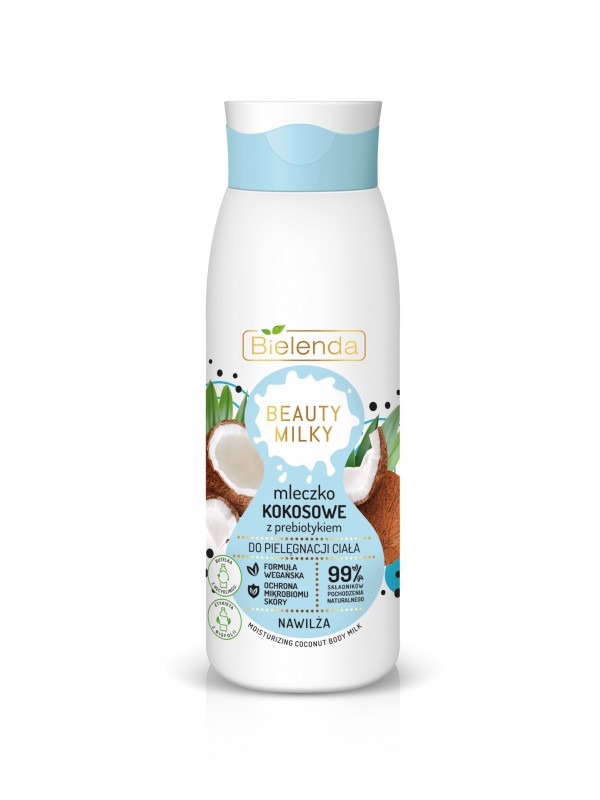 Bielenda Beauty Milky Mleczko do ciała kokosowe z prebiotykiem 400 ml