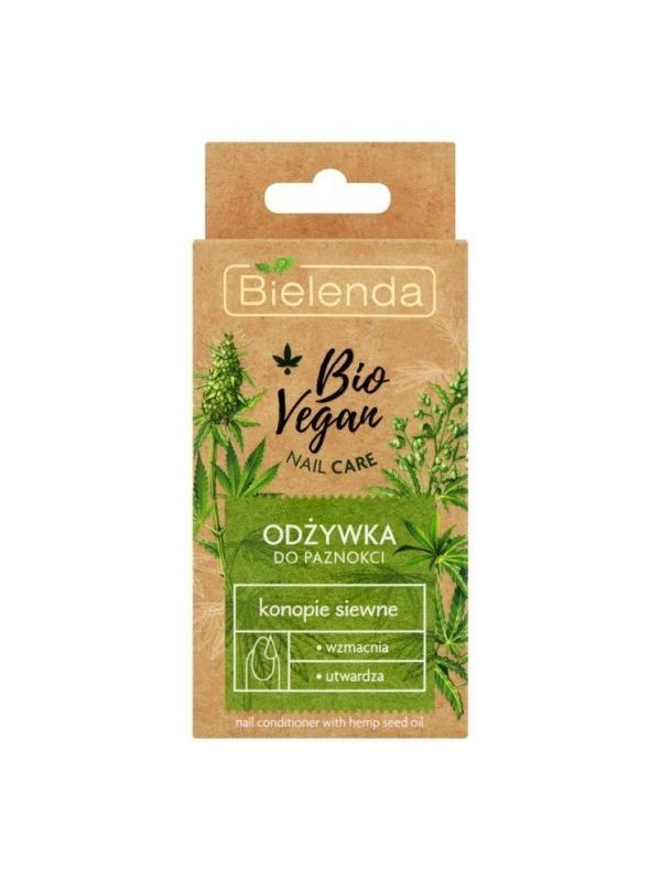 Bielenda BIO VEGAN NAIL CARE Odżywka wzmacniająca z konopiami siewnymi 10 ml