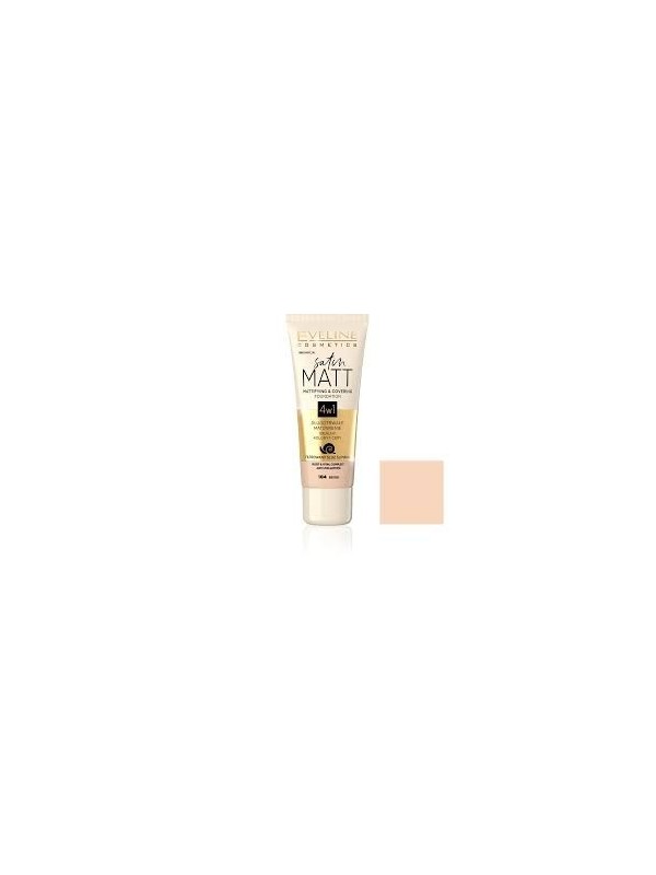 Eveline Satin Matt Podkład matujący /104/ Beige 30 ml