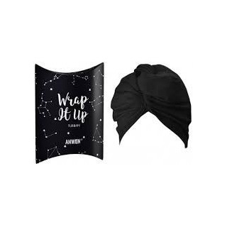 Anwen Wrap It Up Turban Czarny 1 sztuka