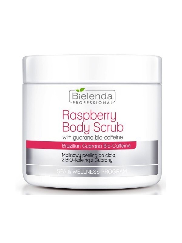 Bielenda Professional SPA & WELLNESS Peeling do ciała Malinowy z Bio kofeina z guarany 550 g