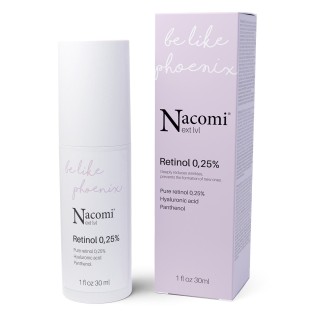 Nacomi Next Level Serum do twarzy na noc z czystym Retinolem 0,25% 30 ml