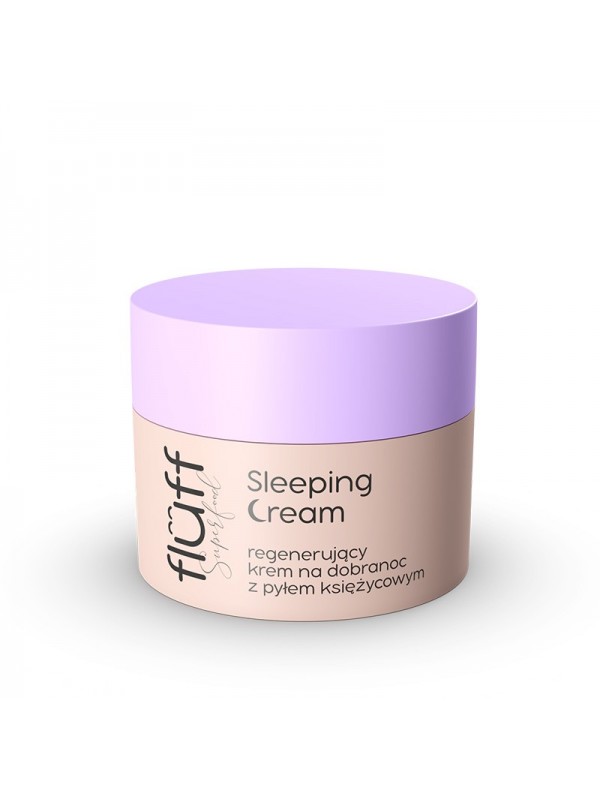 Fluff Sleeping Cream Krem do twarzy Regenerujący na dobranoc z pyłem księżycowym 50 ml