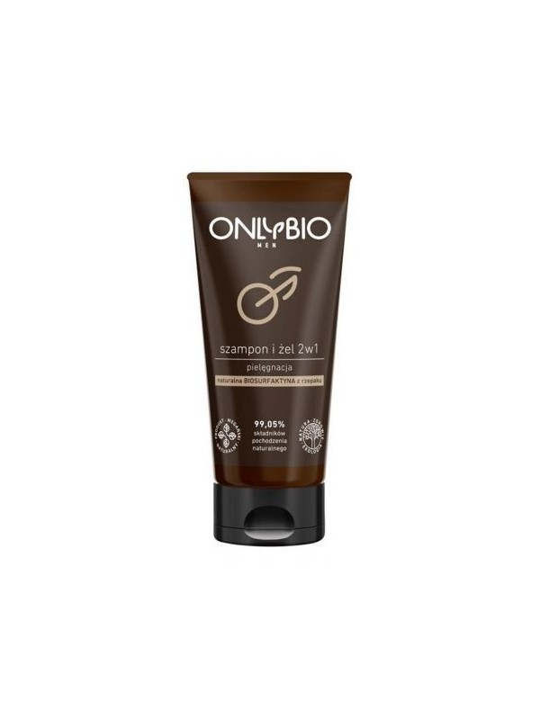 ONLYBIO Men Szampon i Żel 2w1 Pielęgnacja 200 ml