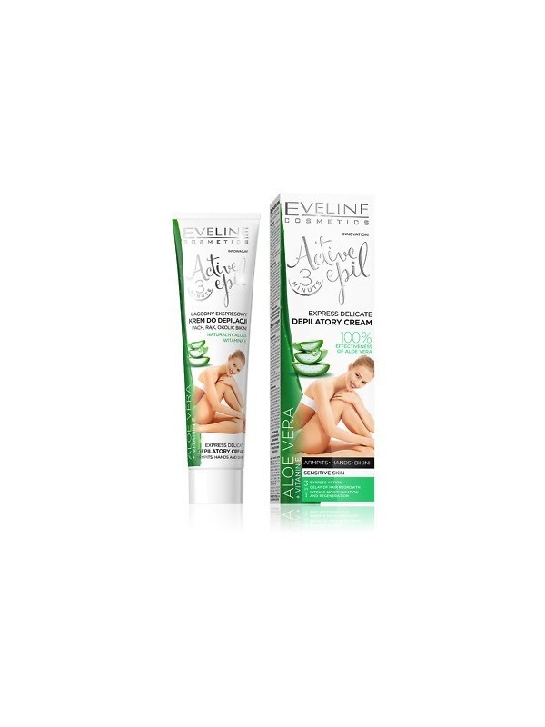 Eveline Active Epil Krem do depilacji nóg,rąk oraz okolic bikini sensitive Aloe Vera 125 ml