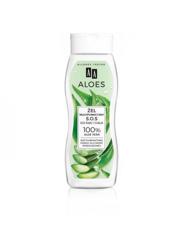 AA Aloes 100% aloe vera extract Żel multifunkcyjny do rąk i ciała S.O.S. 250 ml