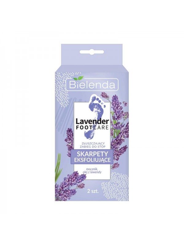 Bielenda LAVENDER FOOT CARE Skarpety eksfoliujące złuszczający zabieg do stóp 2 sztuki