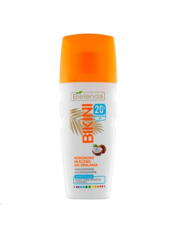 Bielenda Bikini Kokosowe Mleczko do opalania SPF20 200 ml