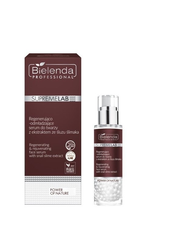 Bielenda Professional SUPREMELAB Power of Nature Serum do twarzy z ekstraktem śluzu ślimaka regenerująco-odmładzające 30