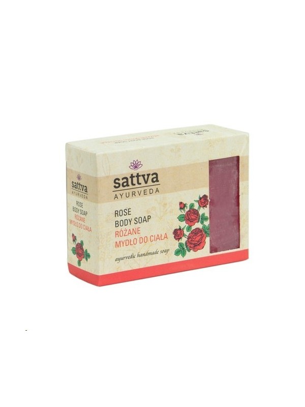 Sattva Ayurveda Mydło do ciała Różane 125 g